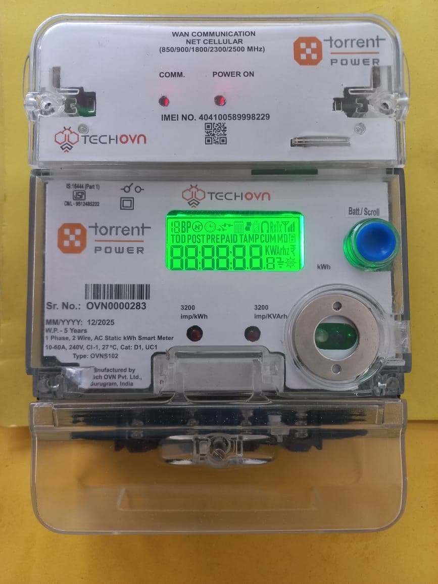 Tech OVN Smart Energy Meter — IS 16444 Compliant